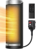 Quiet 1500W Portable Space Heater: Thermostat-Controlled Indoor Electric Heater for Small to Medium Rooms