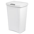 Sterilite 13 Gal White Touch Top Wastebasket