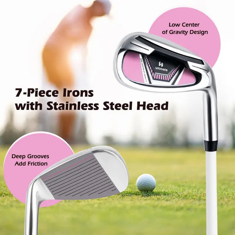 Women's Full 11-Piece Golf Set – Right-Handed Starter Kit with Oversized 460cc Driver