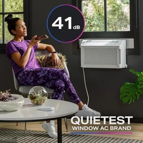 PHNT10CC Clearview Inverter Window AC – 10,300 BTU, Full-View Design for Medium Rooms (up to 450 sq ft), Energy-Efficient & Quiet Operation, White