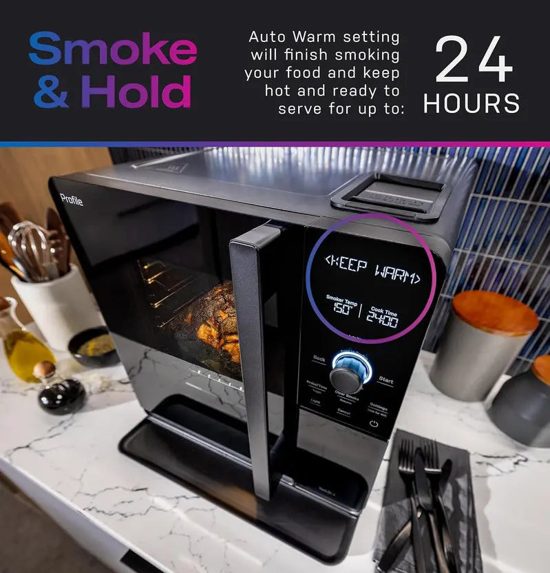 Smart Countertop Pellet Smoker with WiFi Connectivity, Active Smoke Filtration, and 5 Adjustable Smoke Levels