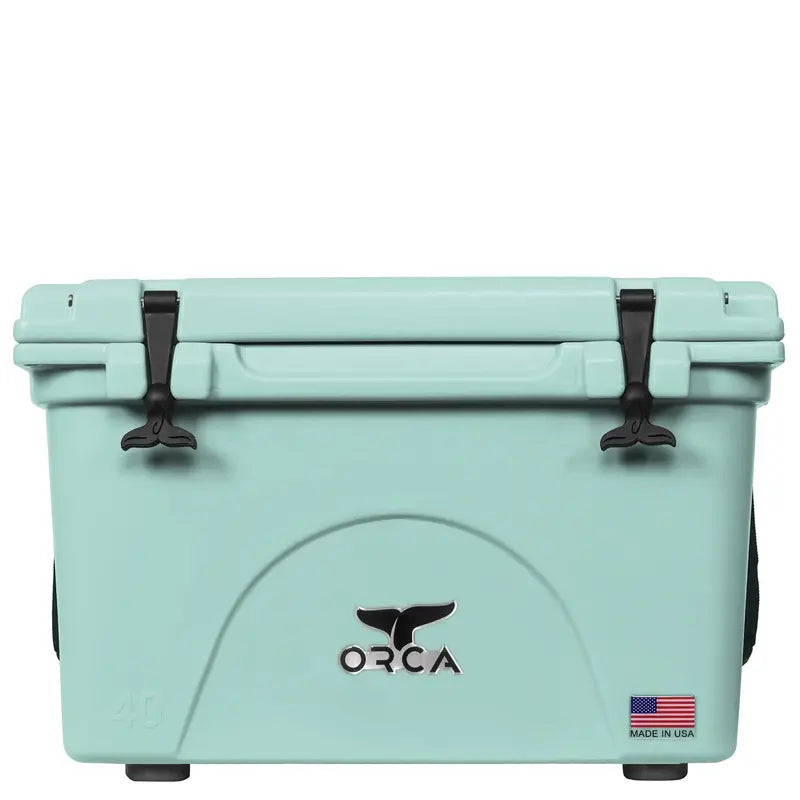 ORCA 40-Quart Hard-Sided Cooler – Rugged Insulated Ice Chest with 7-Day Ice Retention, Seafoam Green (2026)