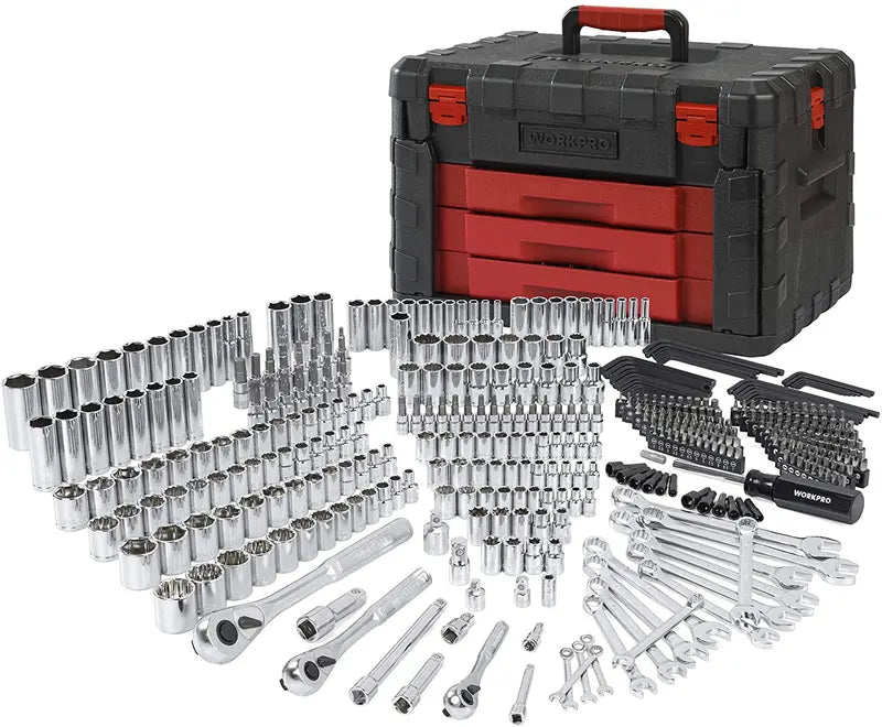 WORKPRO 450-Piece Mechanics Tool Set – Professional-Grade Kit in Heavy-Duty Storage Case