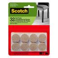 Scotch 32-Pack 1-in Beige Round Felt Pads