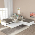 Modern Twin L-Shaped Platform Bed – Includes Trundle, Drawers & Space-Saving Design