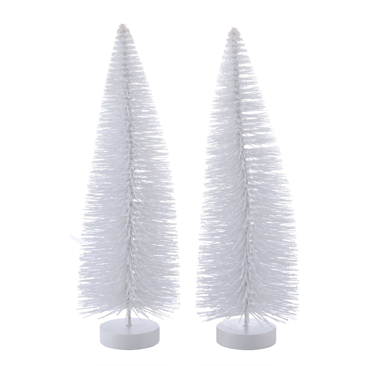 12" White Bottle Brush Tree Set by Ashland | Michaels