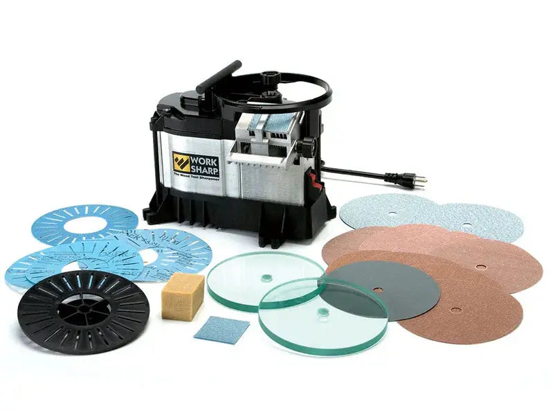 WS3000 Precision Woodworking Tool Sharpener – Benchtop System for Chisels, Planer Blades & Router Bits