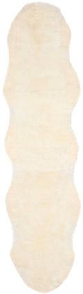 Safavieh Sheep Skin Jeptha Solid Area Rug or Runner, White