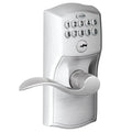 Schlage Camelot Keypad Deadbolt Lock – Keyless Entry, Flex Lock, Illuminated Keypad, Battery Operated