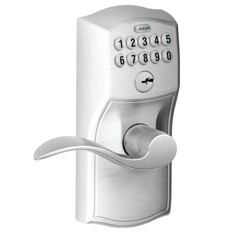 Schlage Camelot Keypad Deadbolt Lock – Keyless Entry, Flex Lock, Illuminated Keypad, Battery Operated