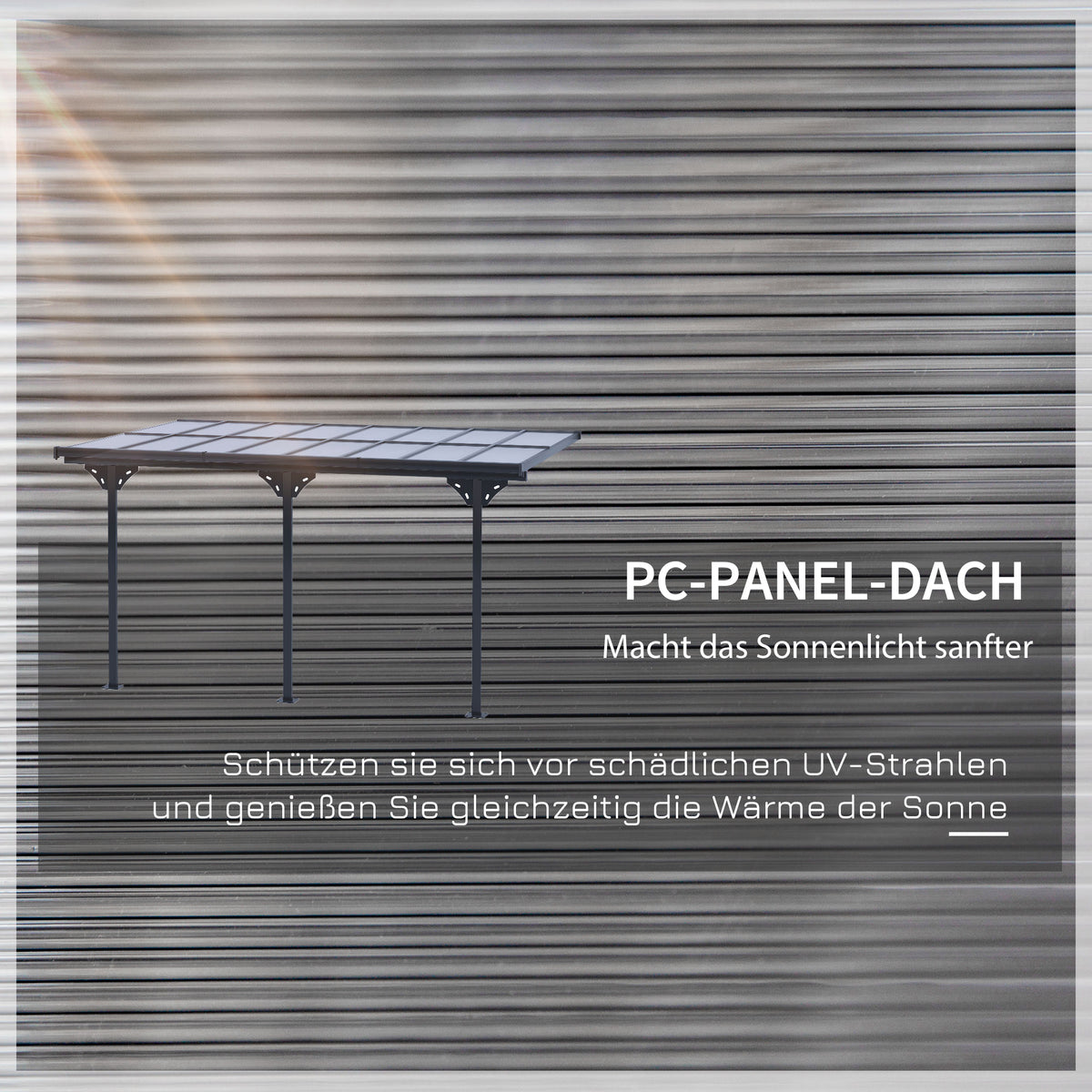 Outsunny Pergola Pavillon  4.35 x 3.02 m Gartenpavillon Überdachung Zelt 231-250 cm höhenverstellbar Sonnenschutz Terrassendach Anbaupavillion Aluminium Grau