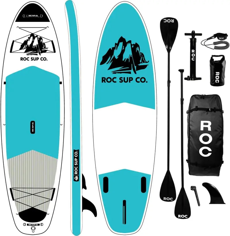 Roc Inflatable Stand-Up Paddle Board – Wide, Stable Design with Complete Accessory Kit