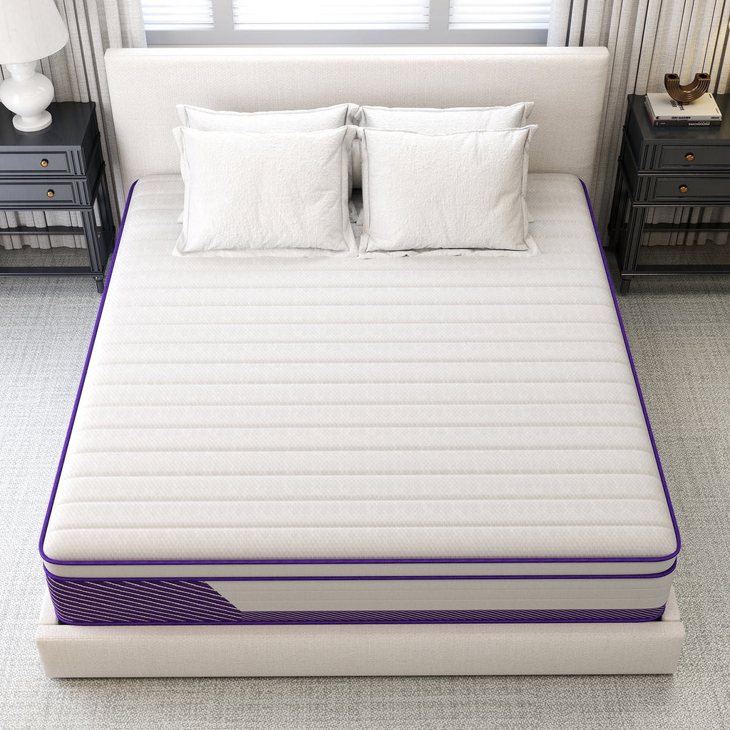 12 in Twin Mattress, Hybrid Mattresses Medium Firm in a Box
