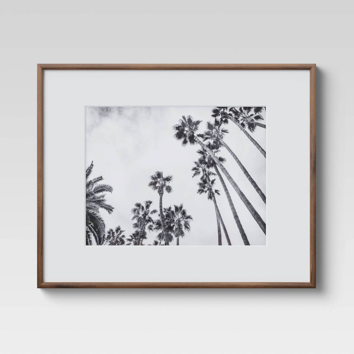 16" x 20" Matted to 11" x 14" Narrow Rounded Gallery Frame Walnut - Project 62