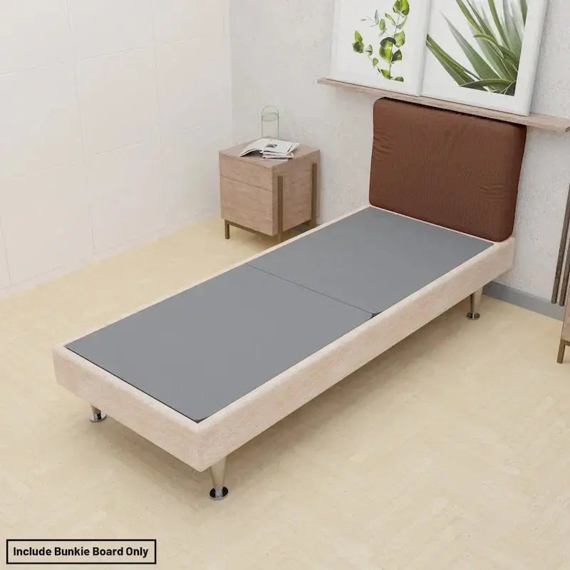 ONETAN 1.5-Inch Split Bunkie Board – Pre-Assembled Mattress Support Platform in Gray