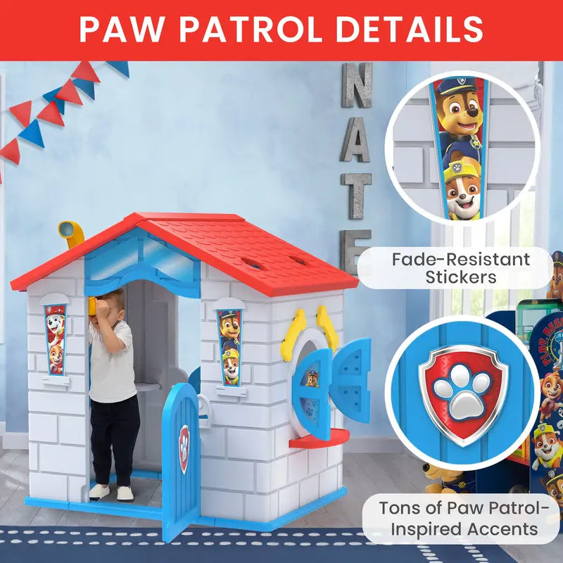 PAW Patrol Indoor/Outdoor Playhouse – Easy Assembly, Durable Plastic