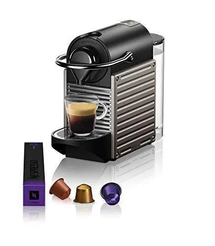 Nespresso Pixie Espresso Machine by Breville – Compact Titanium-Finish Coffee Maker