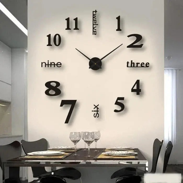 Silent Analog Wall Clock – Elegant Decorative Time Display