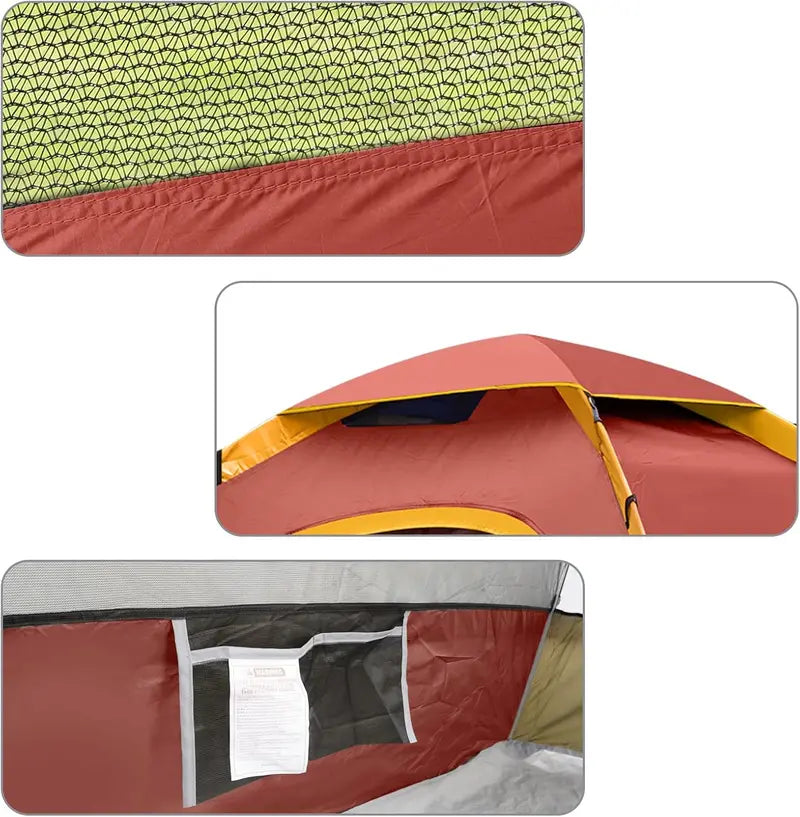 Versatile Dome Camping Tent – Lightweight, Portable Shelter for 2–6 Campers, Ideal for Backpacking & Beach Trips