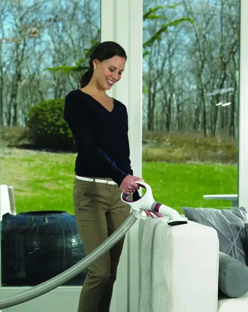 Shark NV501 Rotator Professional Lift-Away Vacuum – HEPA Filtration, Swivel Steering, LED Headlights, and Attachments (White/Red)