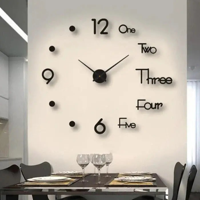Silent Analog Wall Clock – Elegant Decorative Time Display