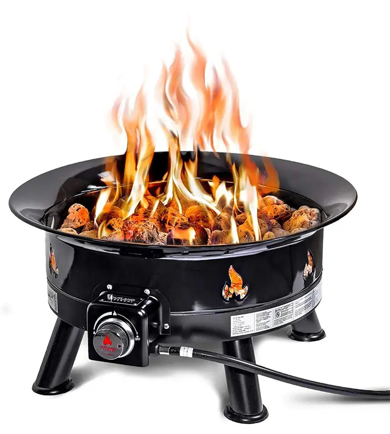 Outland Living Firebowl Deluxe 883 Propane Gas Fire Pit, 58,000 BTU, Portable, Outdoor Camping & Backyard Use