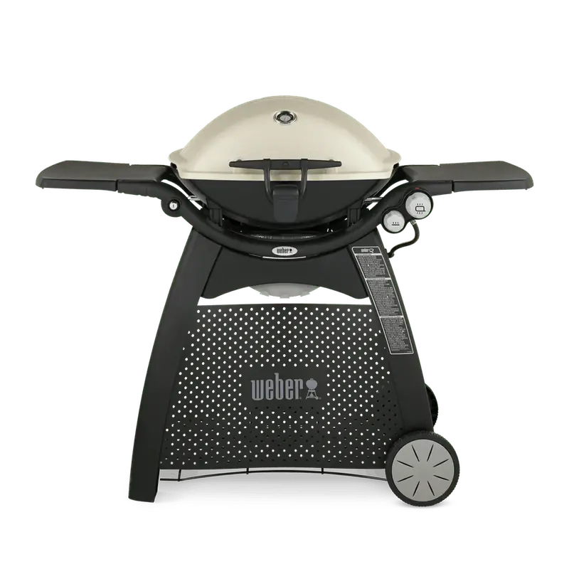 Weber Q 3200 Portable Gas Grill – Stainless Steel Lid, Built-in Thermometer