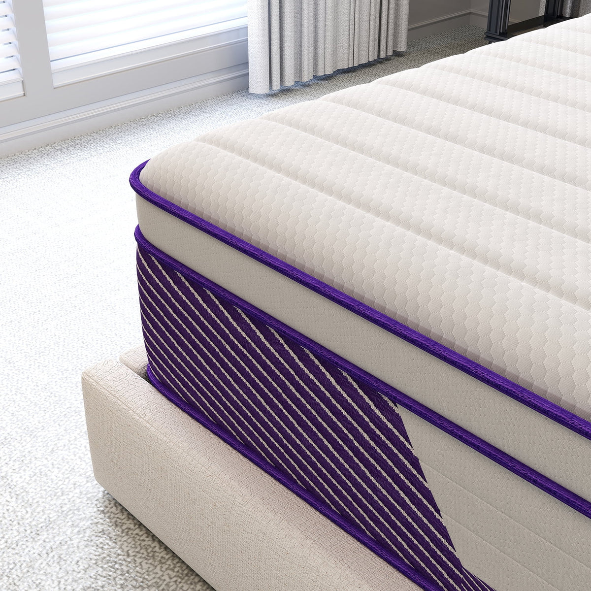 12 in Twin Mattress, Hybrid Mattresses Medium Firm in a Box