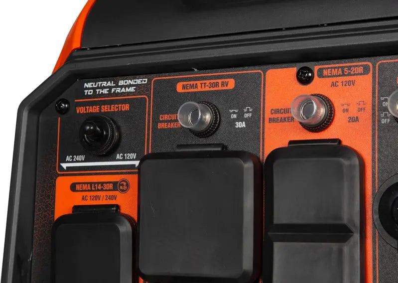 WEN 6800W Dual-Fuel Inverter Generator with CO Safety Shutdown & RV Ready Outlets