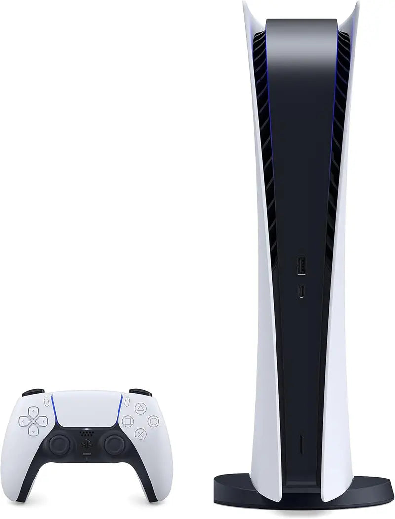 PS5 Digital Edition Bundle – Slim Gaming Console with Wireless DualSense Controller