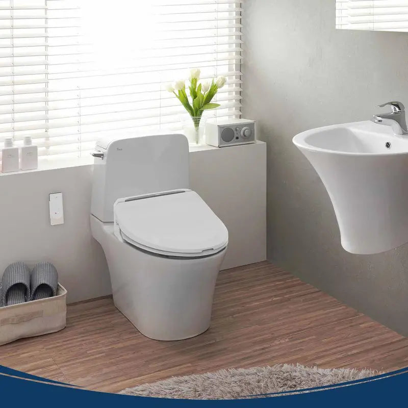 USPA 6800 Electric Bidet Seat – Luxury Elongated Toilet Attachment in White