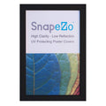 SnapeZo Weather Resistant Black Poster Frame 8.5x11 Inches, Outdoor Profile, Outdoor Poster Display Unit