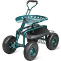 VEVOR Rolling Garden Cart with Seat – Multi-Function Workbench on Wheels for Yard Tasks