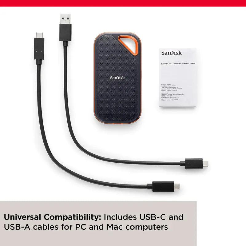 SanDisk 1TB Extreme PRO Portable SSD – Up to 2000 MB/s Transfer Speed
