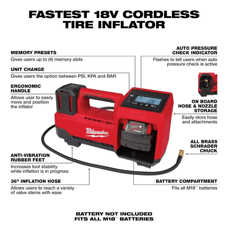 Milwaukee M18 Inflator