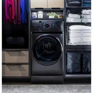 Profile 4.8 Cu. Ft. Ventless Heat Pump Washer-Dryer Combo – All-in-One Carbon Graphite Finish Laundry Appliance