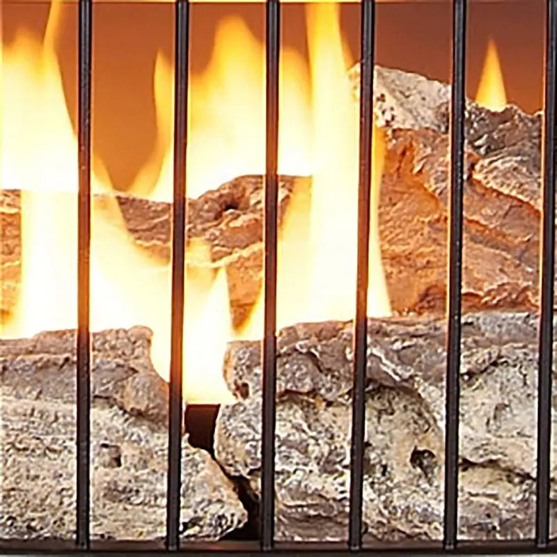 Vent-Free Dual-Fuel Freestanding Fireplace – 25,000 BTU with Built-In Thermostat