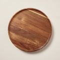 14" Wooden Pedestal Lazy Susan Brown - Hearth & Hand with Magnolia