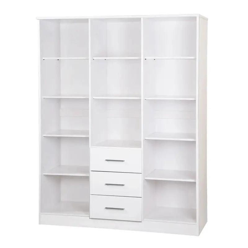 Palace Imports Solid Wood Cosmo Armoire – 3-Door Wardrobe with Optional Mirrored or Solid Panels