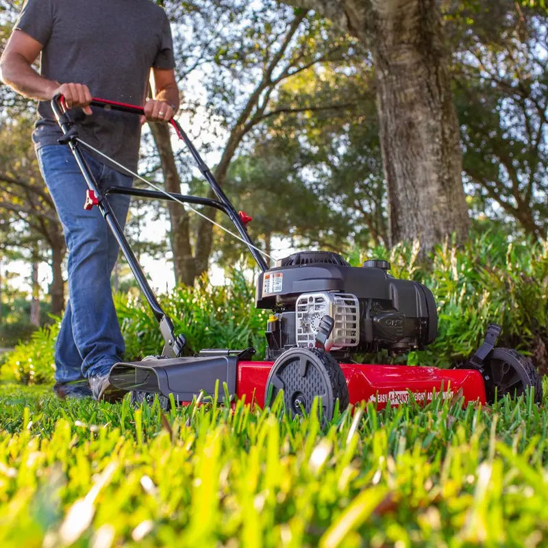 Hyper Tough 20″ Gas-Powered Push Mower — 125cc Briggs & Stratton Engine, Prime N Pull Start, 5-Height Settings