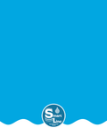 Smartline 8' Round Solid Blue Overlap Liner - 48" / 52" H, 25 Gauge