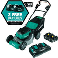Makita 36V (18V X2) LXT Brushless 21 In. Self-Propelled Commercial Lawn Mower Kit with 4 Batteries (5.0Ah)
