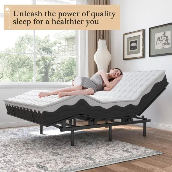 Motorized Adjustable Bed Frame – Full Size with Zero Gravity, Memory Settings & Wireless Remote