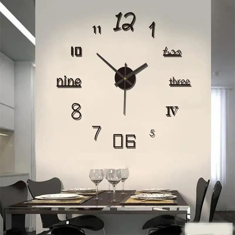 Silent Analog Wall Clock – Elegant Decorative Time Display