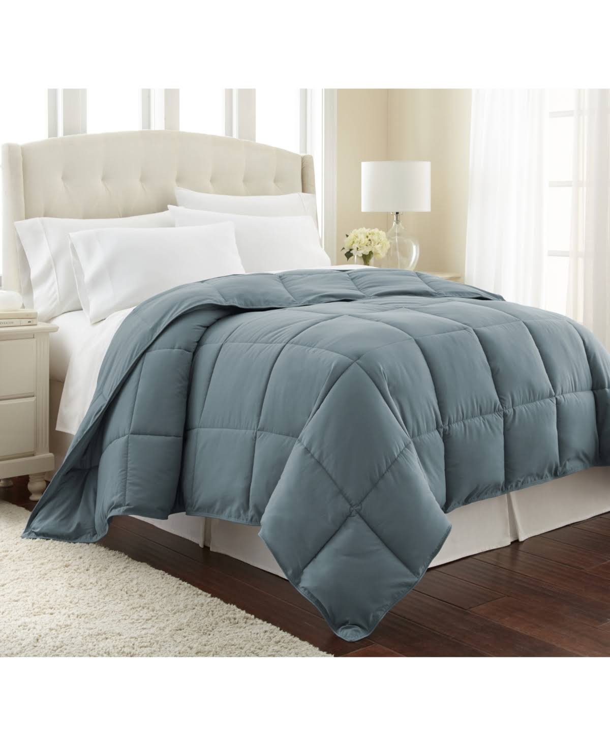 Southshore Fine Linens Premium Down Alternative Comforter, King - Steel Blue
