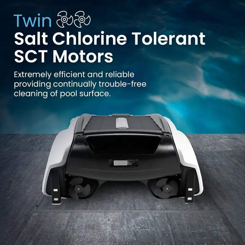 Solar-Powered Pool Skimmer Robot – SE Series with Dual-Salt Chlorine-Resistant Motor & Enhanced Durability
