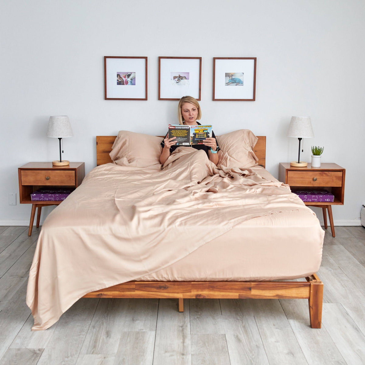 Sheets & Giggles Eucalyptus Sheets, Twin Reg / Oat