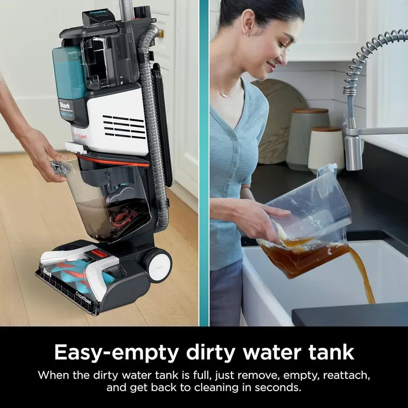 Shark CarpetXpert EX201 Deep-Cleaning Carpet Cleaner – StainStriker Tech, Pet-Friendly, Cyan