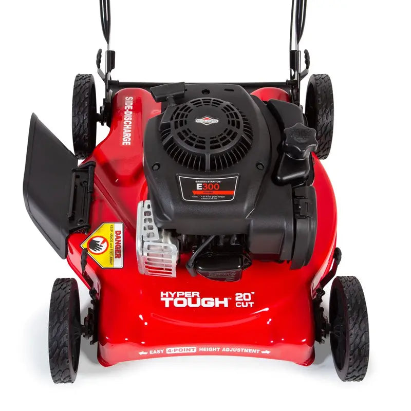 Hyper Tough 20″ Gas-Powered Push Mower — 125cc Briggs & Stratton Engine, Prime N Pull Start, 5-Height Settings
