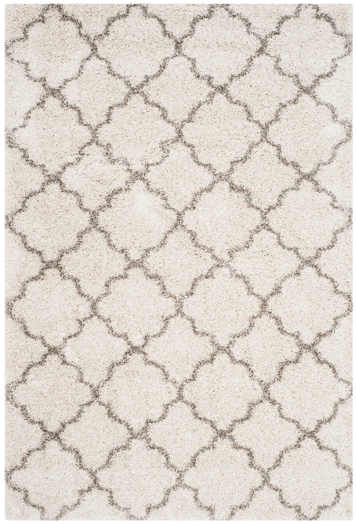 Safavieh Keigh Hudson Shag Power-Loomed Rug, Ivory/Grey